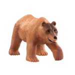 Toy grizzly bear figurine