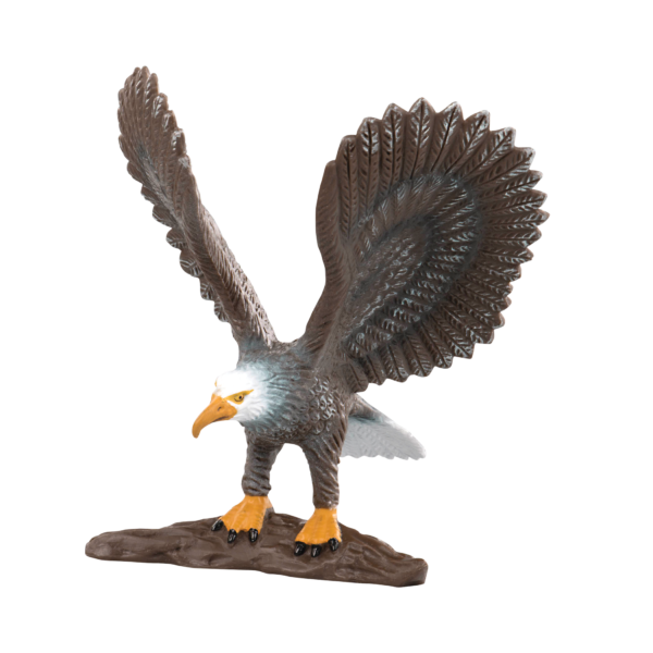 Toy bald eagle figurine