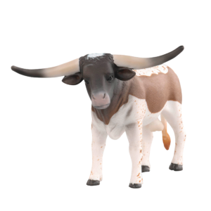 Toy longhorn bull figurine