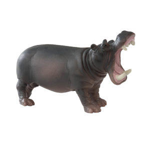 Toy hippo figurine
