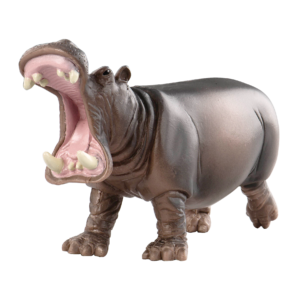 Toy hippo figurine
