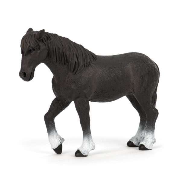 Toy Percheron horse figurine
