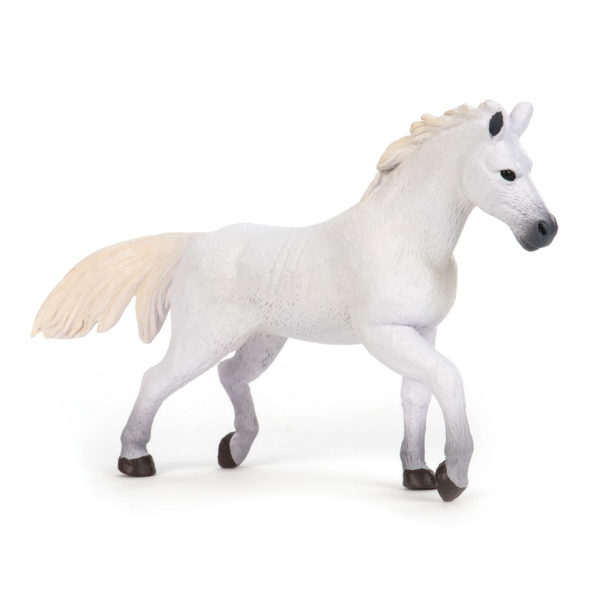 Toy White Arabian horse figurine