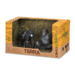 Toy gorilla figurines