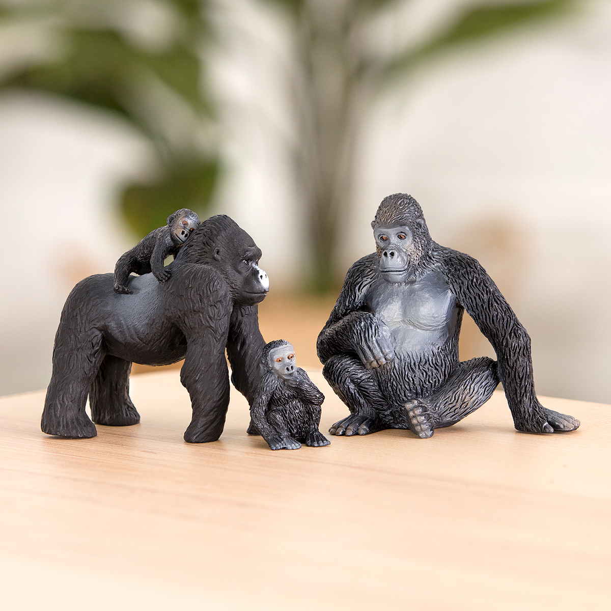Figure animali realistiche Gorilla Family Model Kids Toy Ornamenti per il 