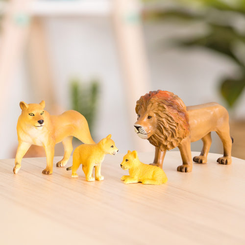 Toy lion figurines