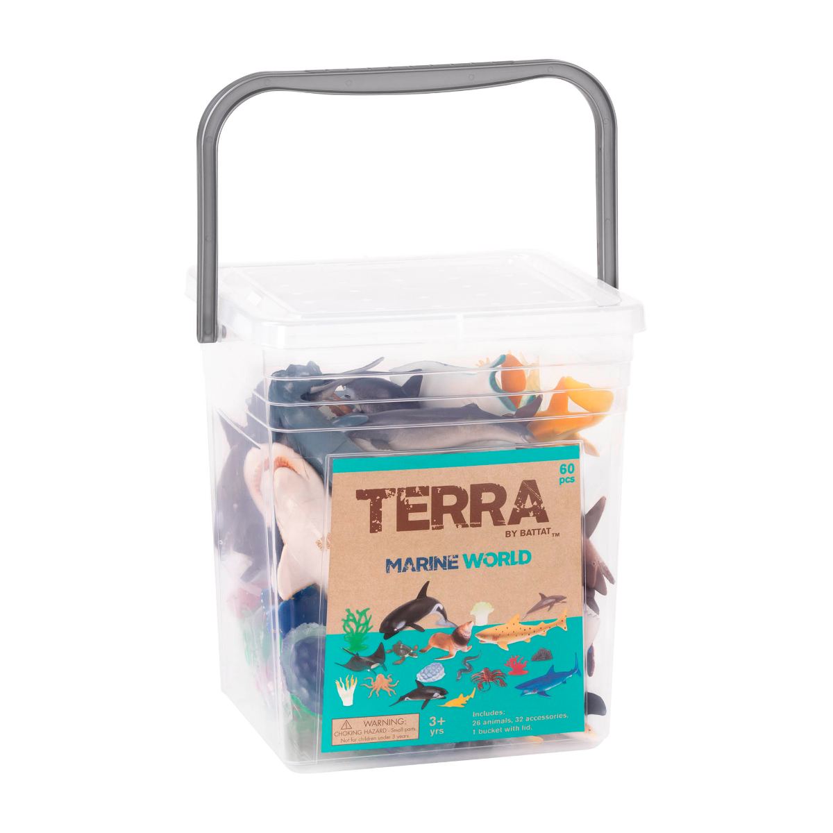 Bucket of Miniature Animal Toys | Terra by Battat