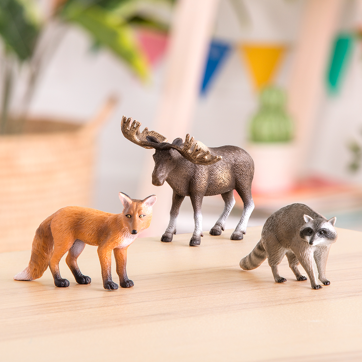 Realistic Forest Animal Model, Figures Woodland Animal Figures for 