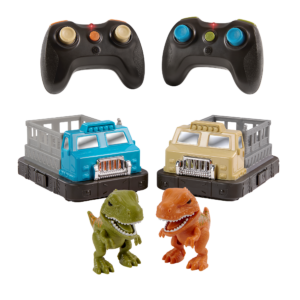 Remote control RC dinosaur bumper cars game 2-player game