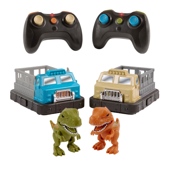 Remote control RC dinosaur bumper cars game 2-player game