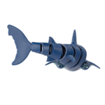 Remote control shark toy in pool