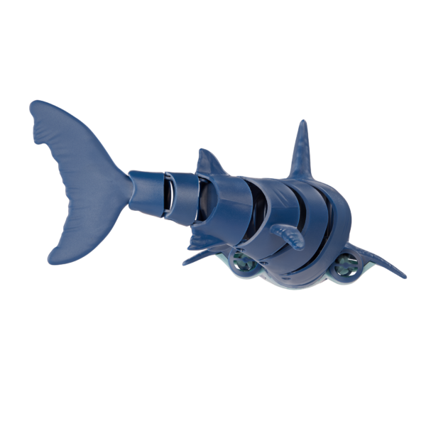 Remote control shark toy in pool