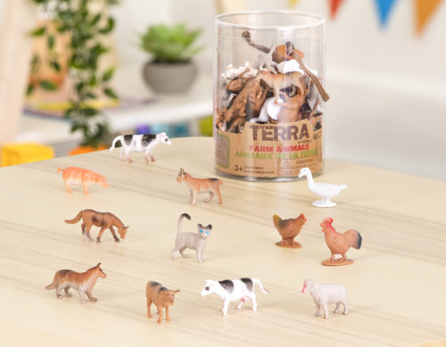 Mini plastic farm animal toys gifts