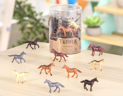 Mini plastic horses toys gifts