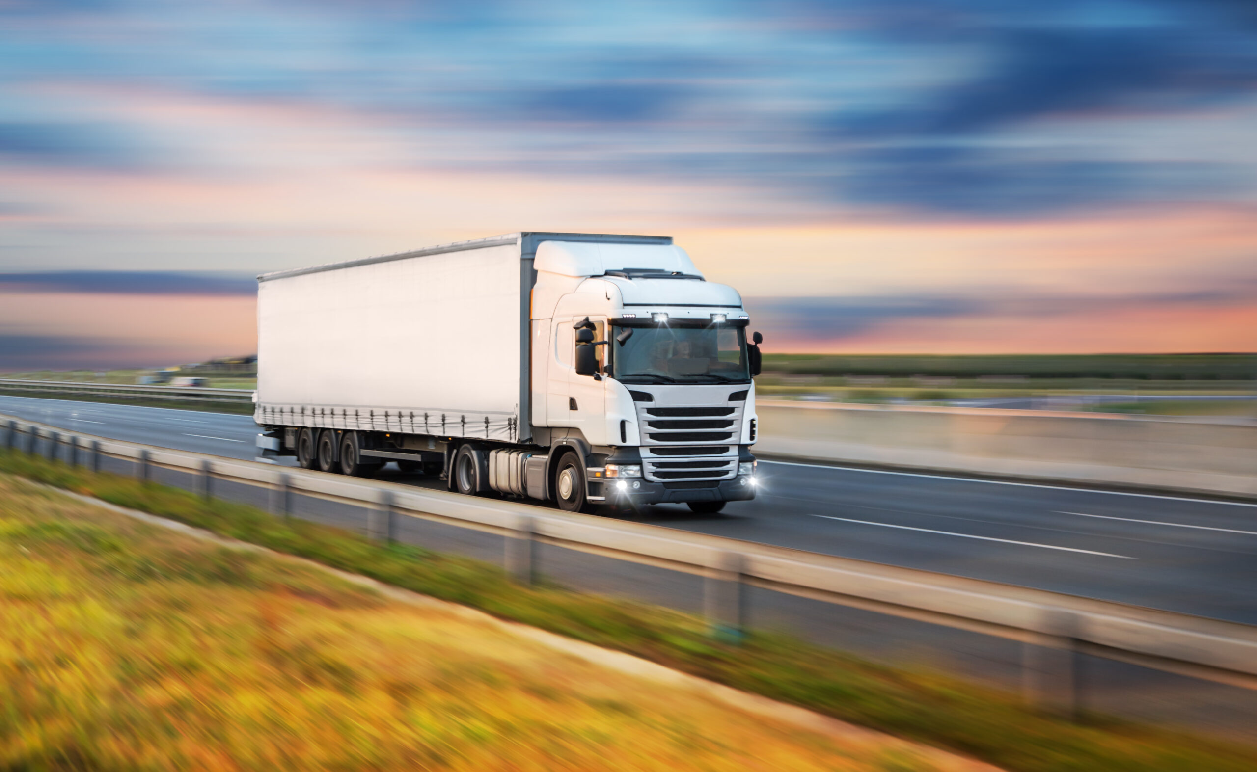 truck on highway