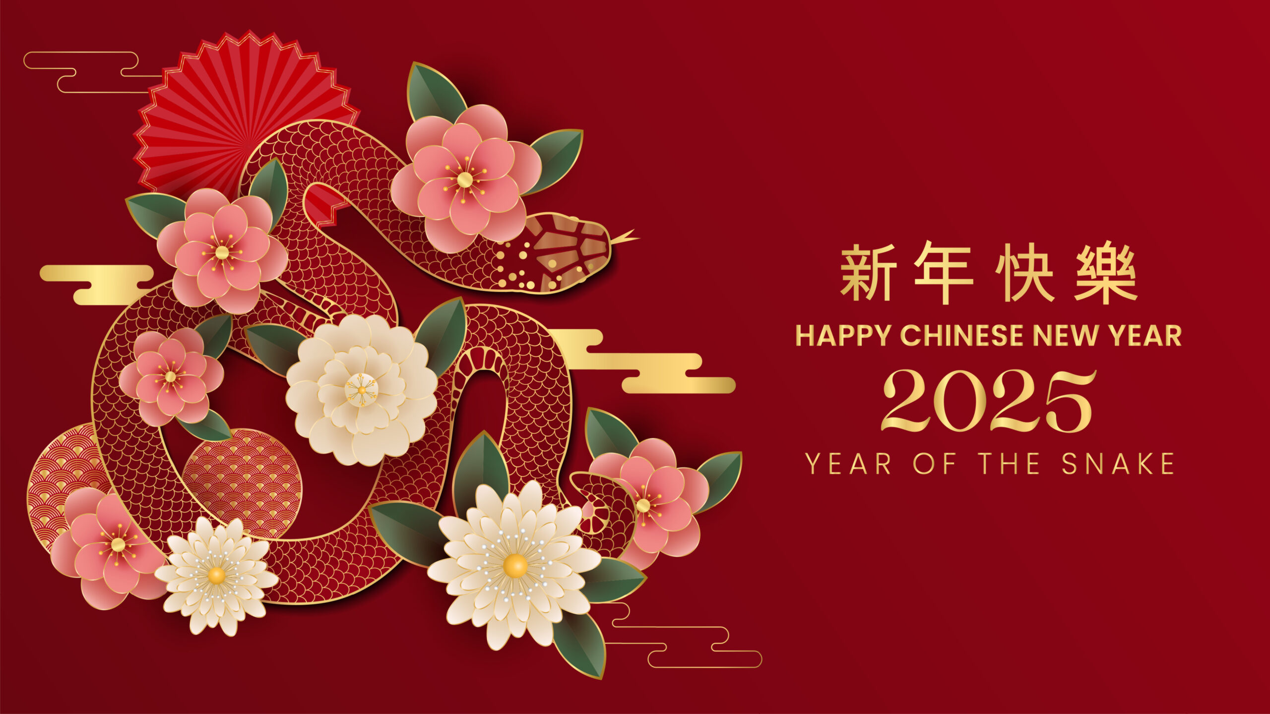 Banner poster for 2025 chinese new year