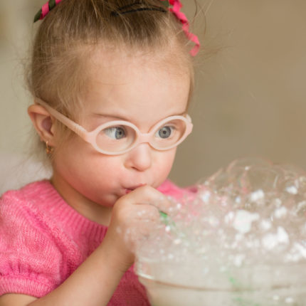 Girl Blowing Bubbles